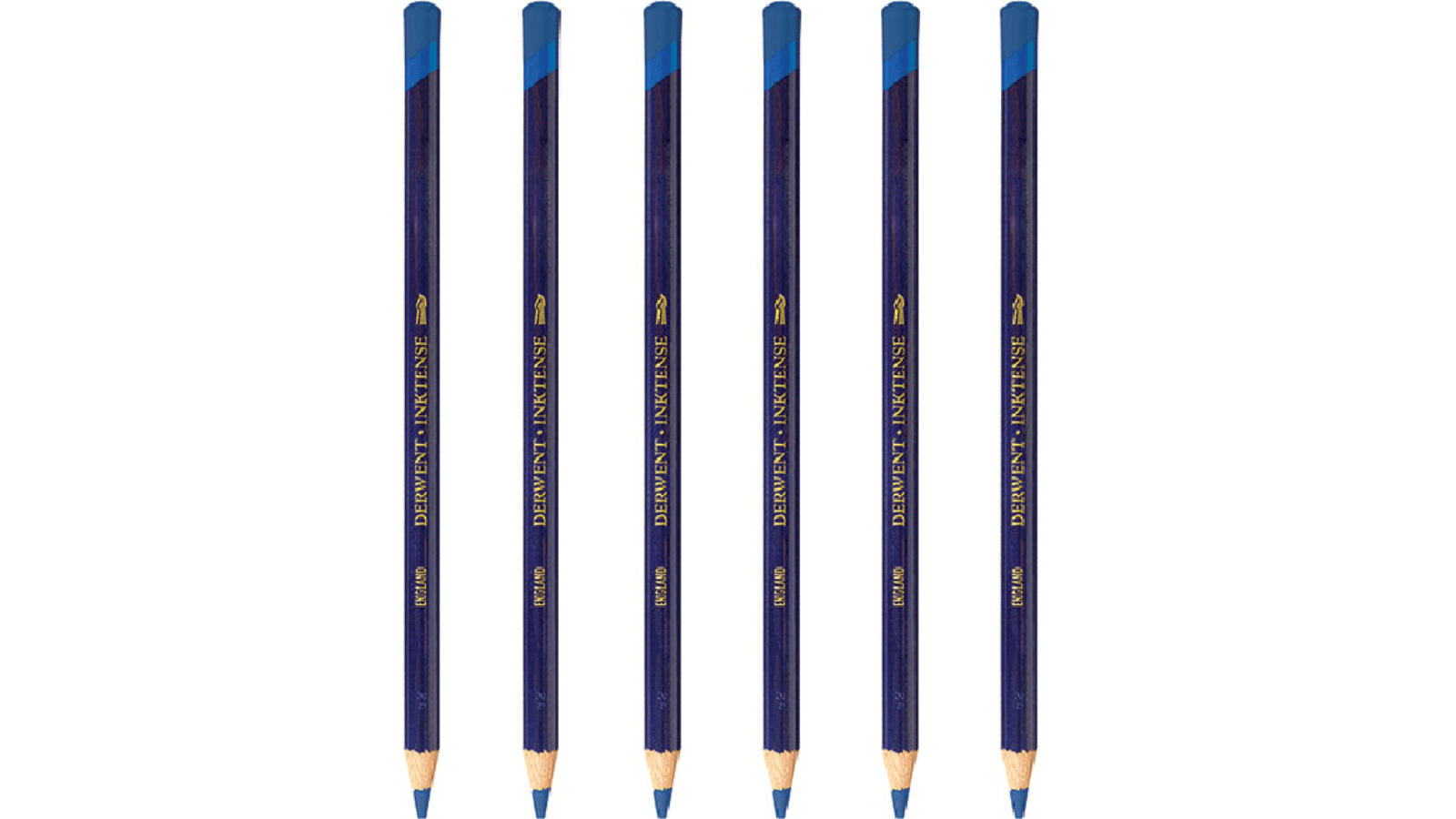 Derwent 1210 Pack of 6 Inktense Pencil - Dark Aquamarine