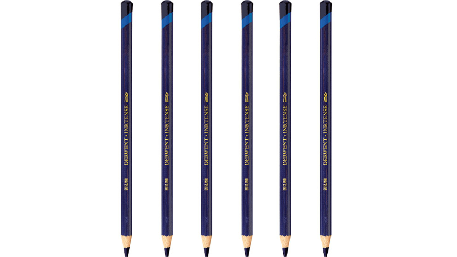 Derwent 0750 Pack of 6 Inktense Pencil - Dark Purple