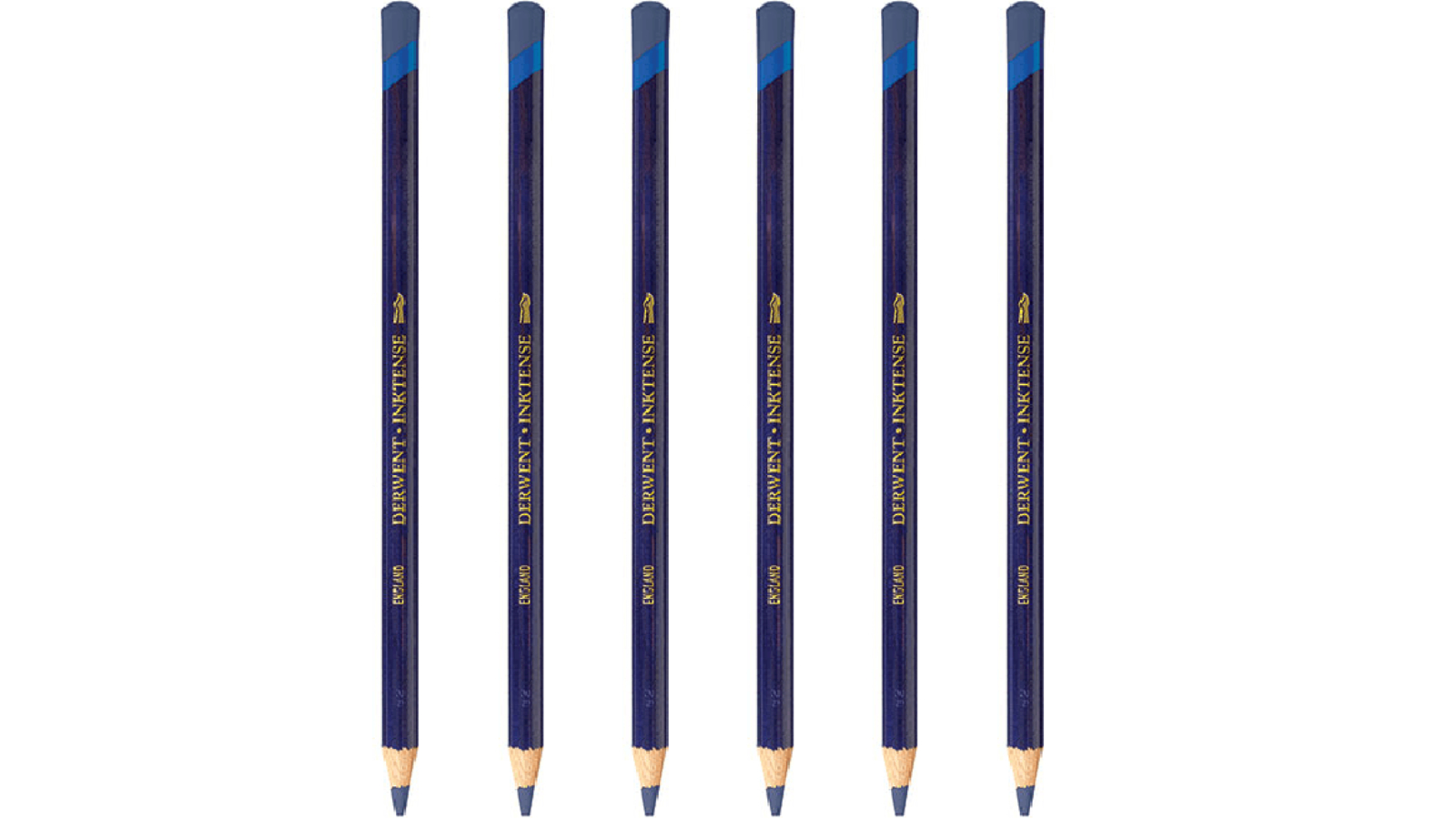 Derwent 0760 Pack of 6 Inktense Pencil - Deep Violet