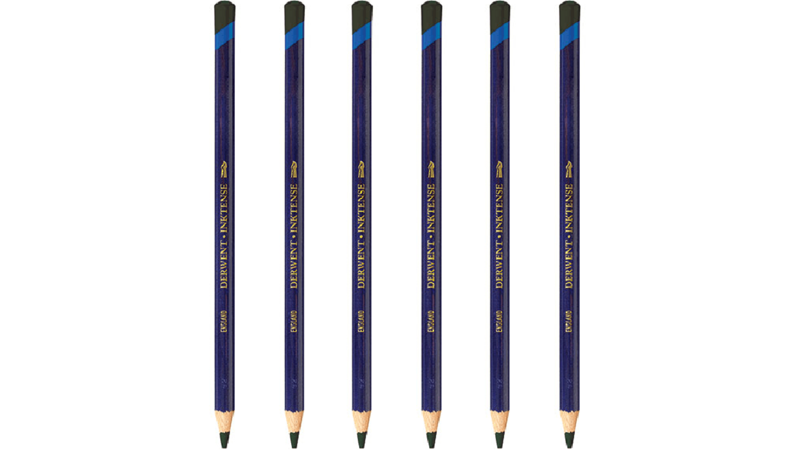Derwent 1560 Pack of 6 Inktense Pencil - Fern