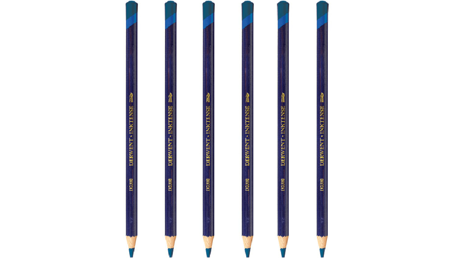 Derwent 1220 Pack of 6 Inktense Pencil - Green Aquamarine