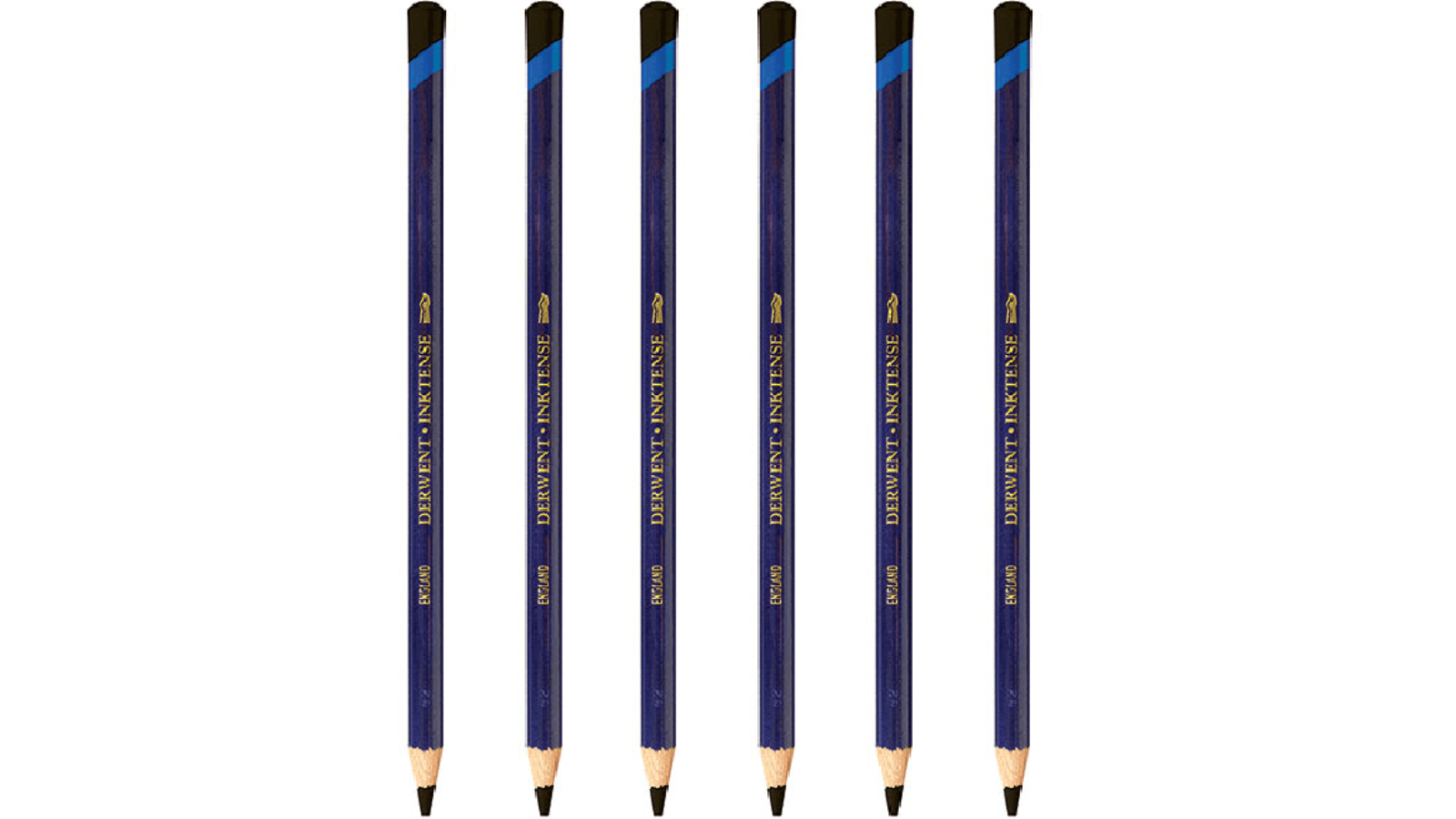 Derwent 2200 Pack of 6 Inktense Pencil - Black Ink