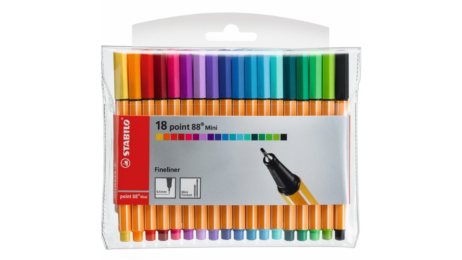 Stabilo Set of 18 Mini 88 Point Fineliner Pen