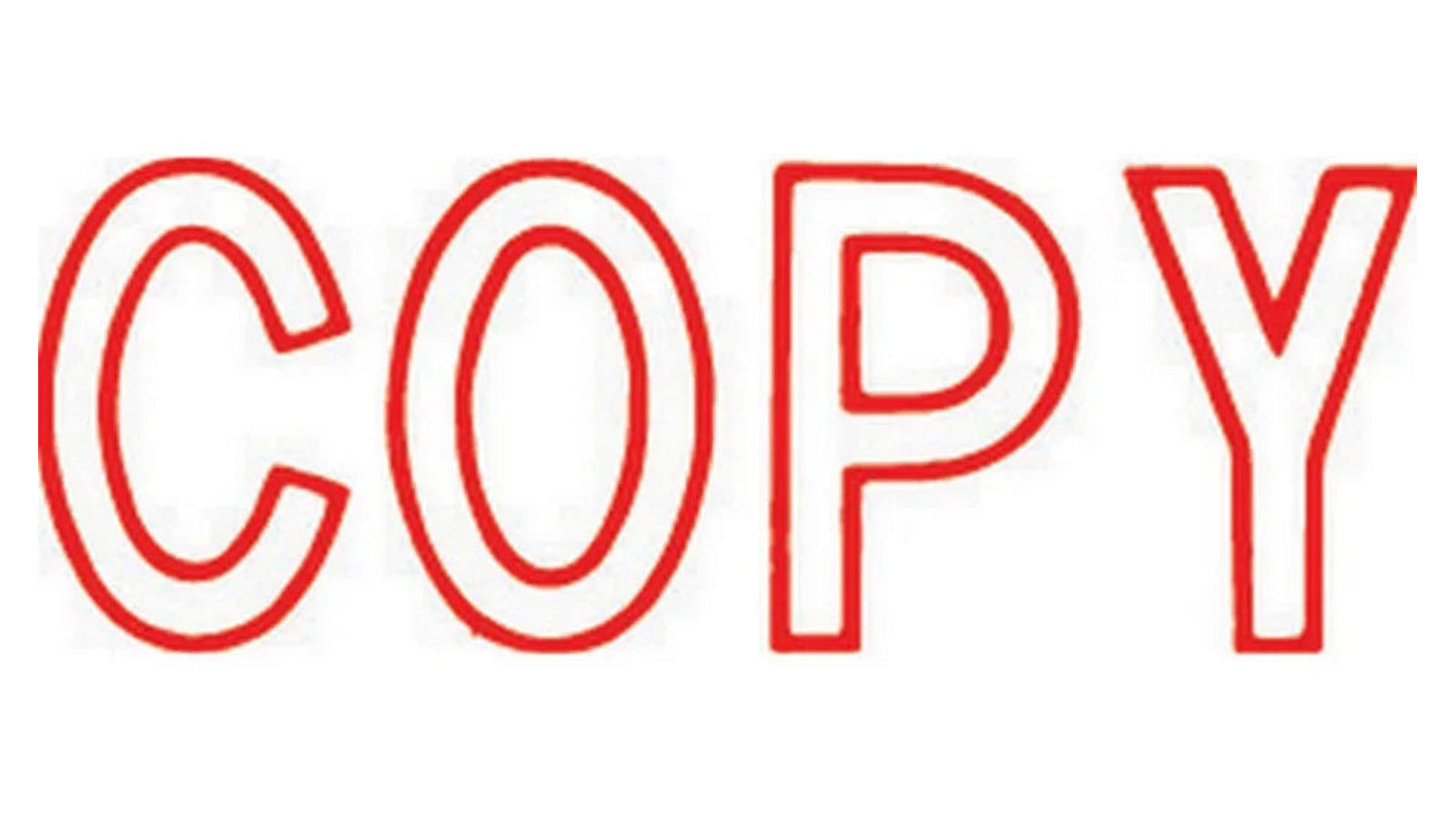 Xstamper CX-BN 1006 Message Stamp Copy - Red