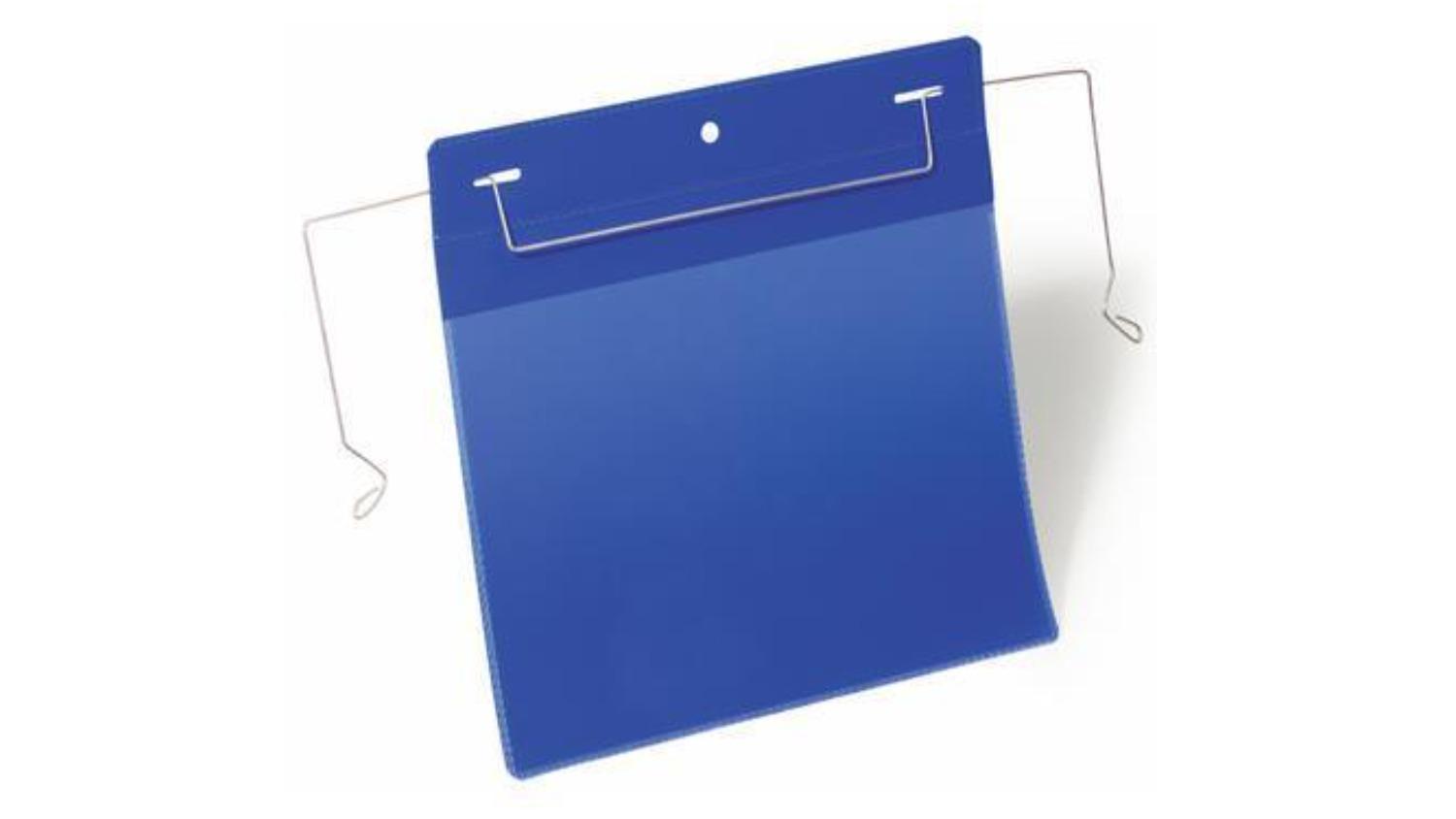 Durable Pack of 50 Logistics A5 Landscape Pockets with Wire Strap