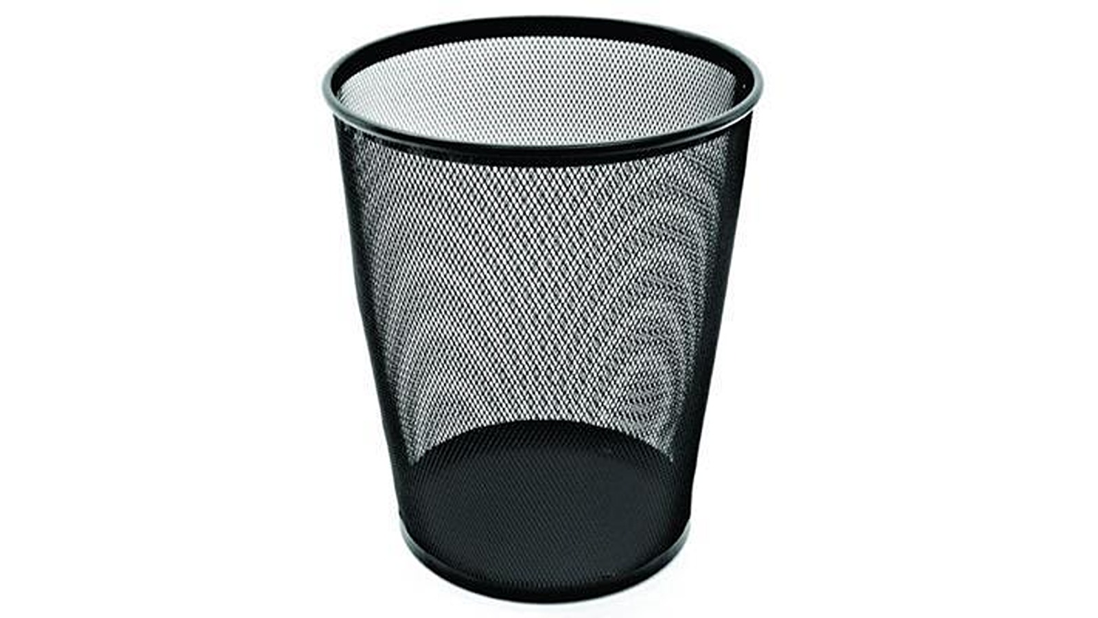 Esselte 19 Litre Black Metal Mesh Waste Bin