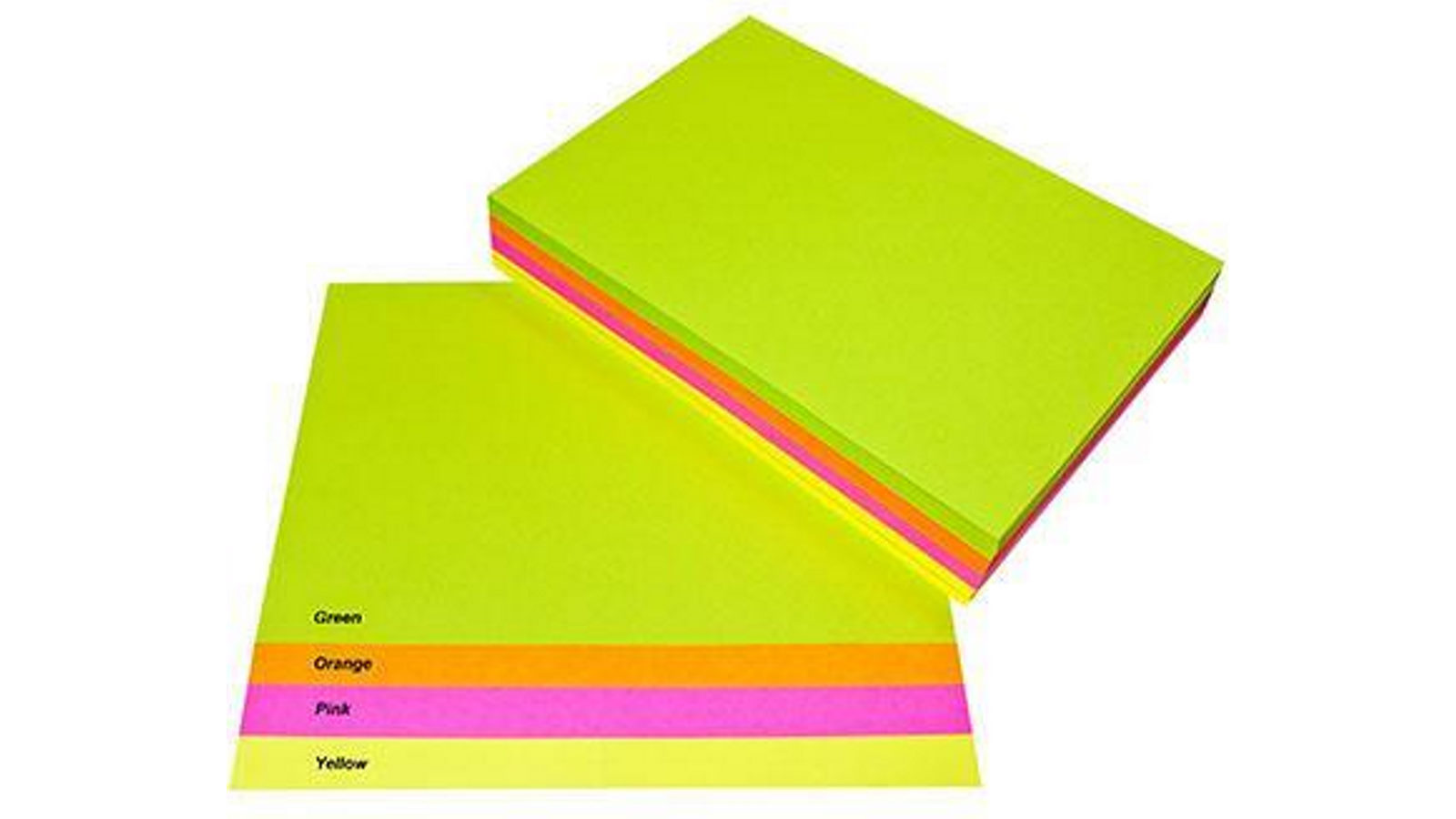 Quill 80gsm Fluoro Assorted Pack of 500 Sheets Coloured A4 Copy Paper