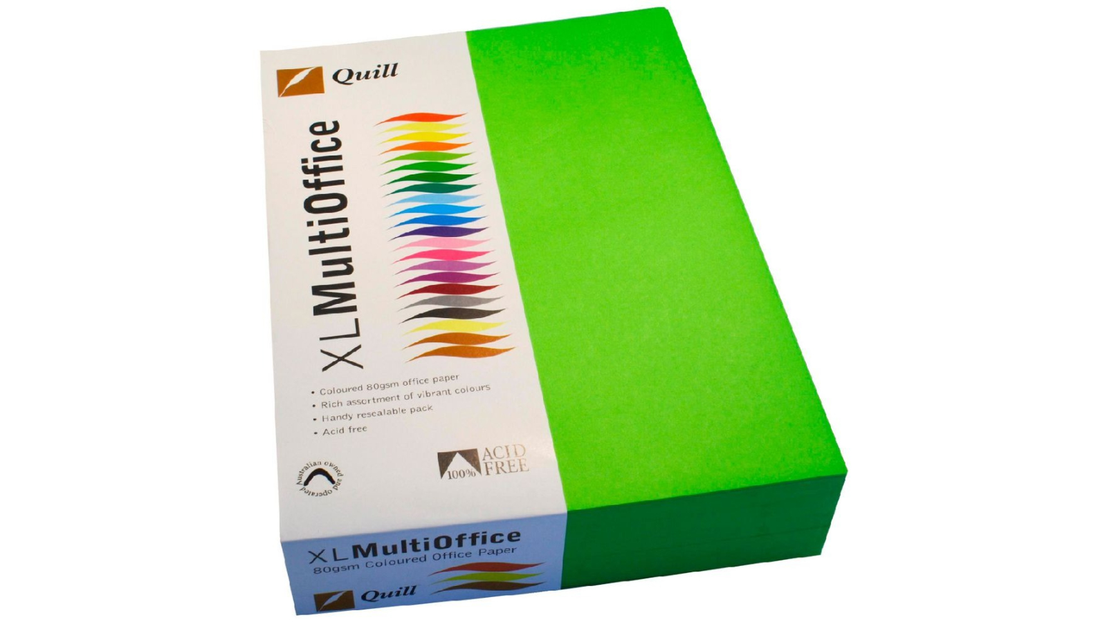 Quill Pack of 500 80gsm A4 Coloured Copy Paper - Lime