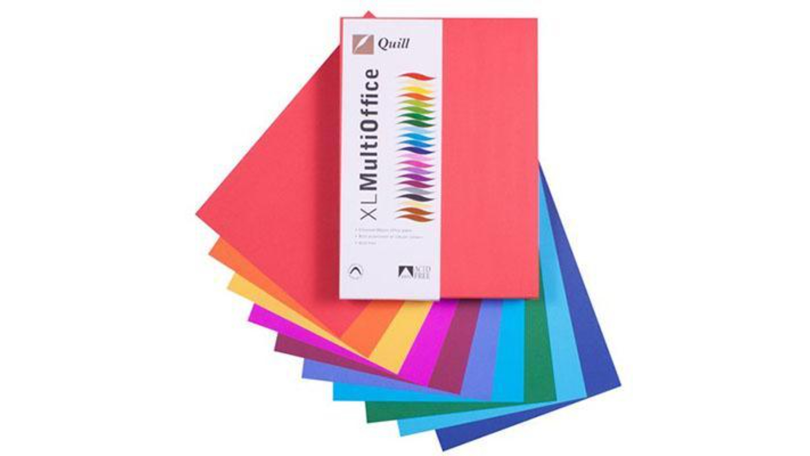 Quill Pack of 500 80gsm A4 Assorted Coloured Copy Paper - Hot and Cold