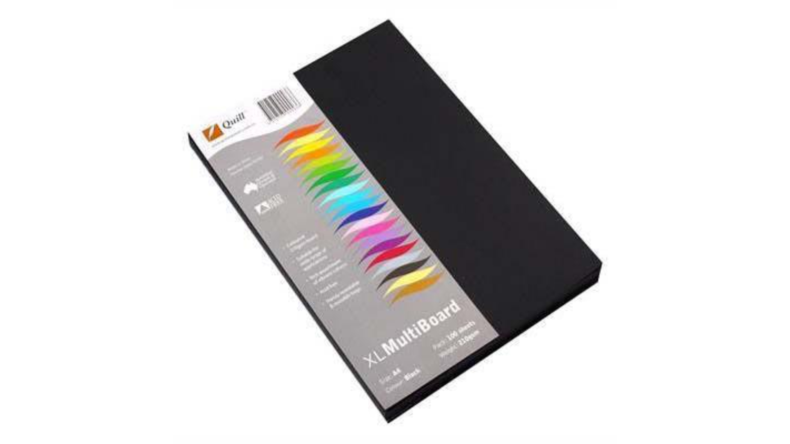 Quill Pack of 100 Black A4 210gsm XL Multiboard