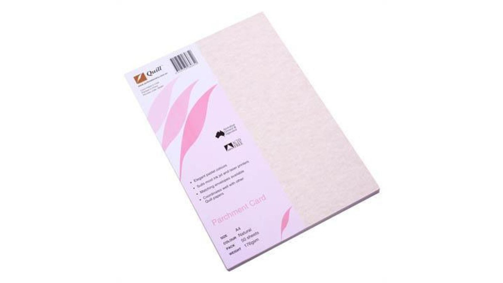 Quill Natural 176gsm A4 Parchment Card - Pack of 50