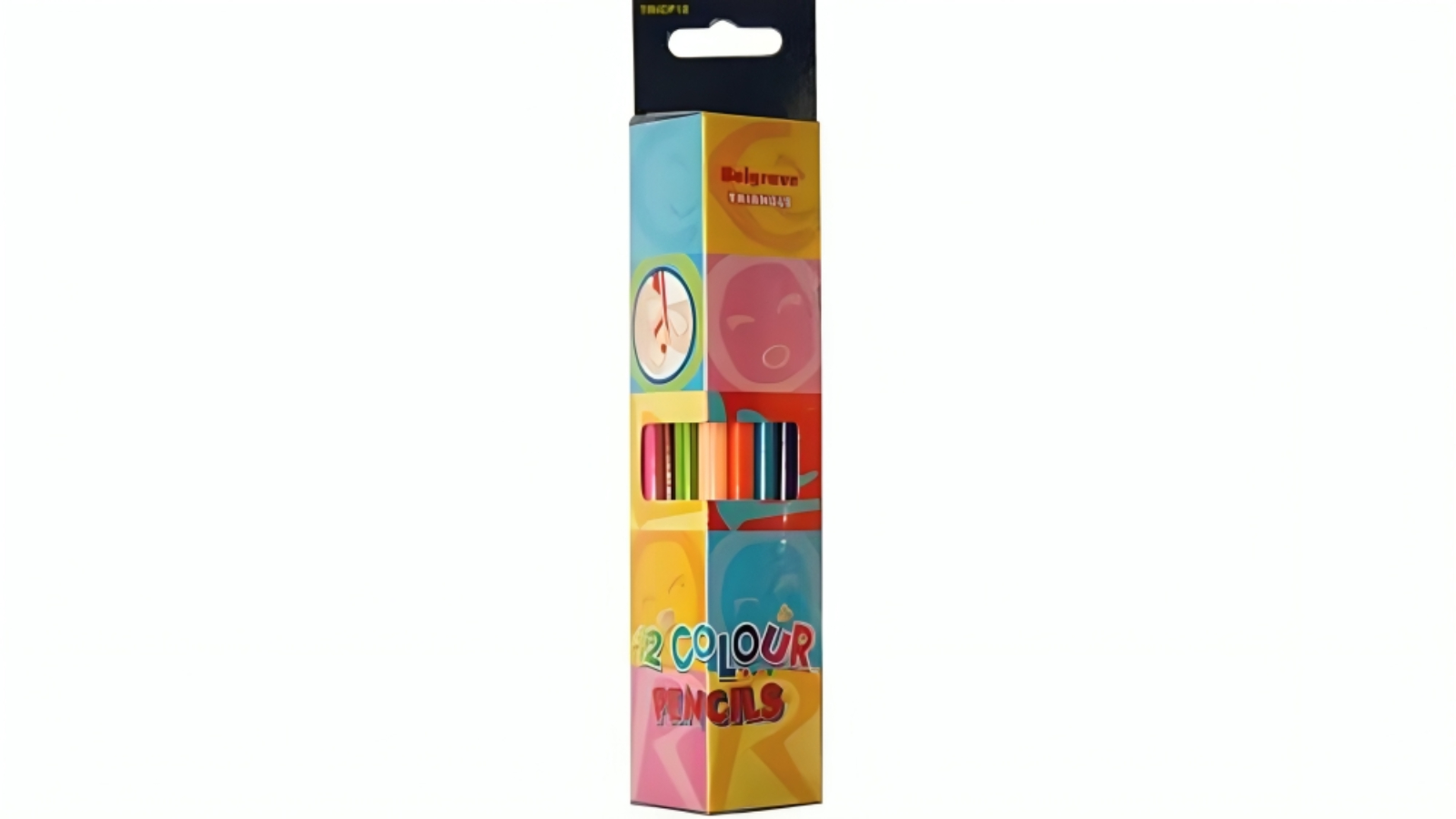 Belgrave Assorted Triangular Coloured Pencil - Pack of 12