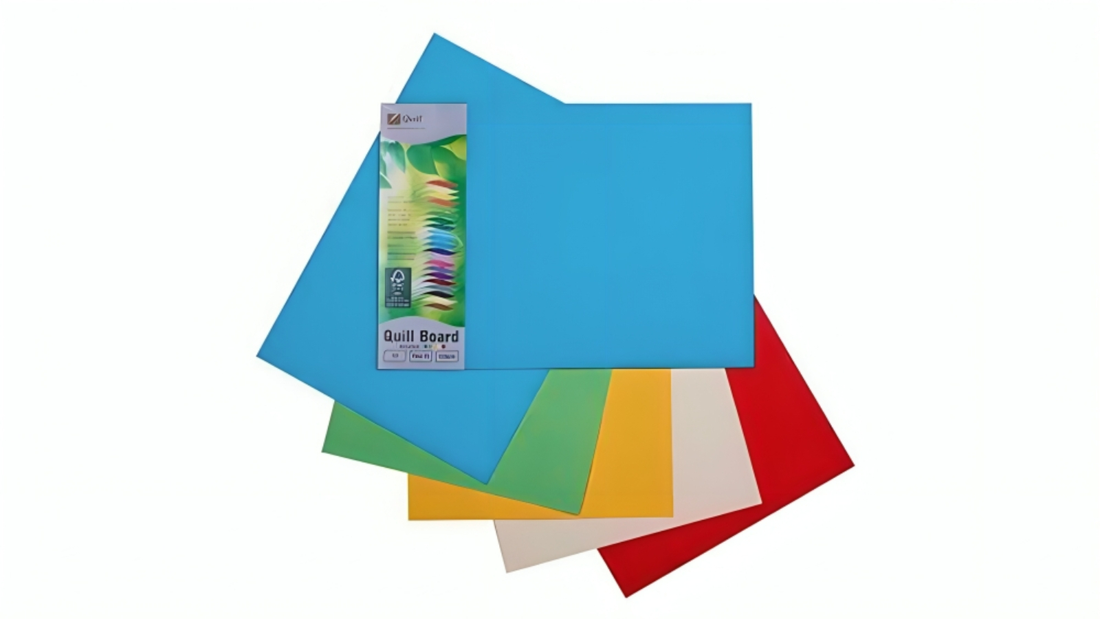 Quill 210gsm A3 Assorted Colour Board Paper - Pack of 25