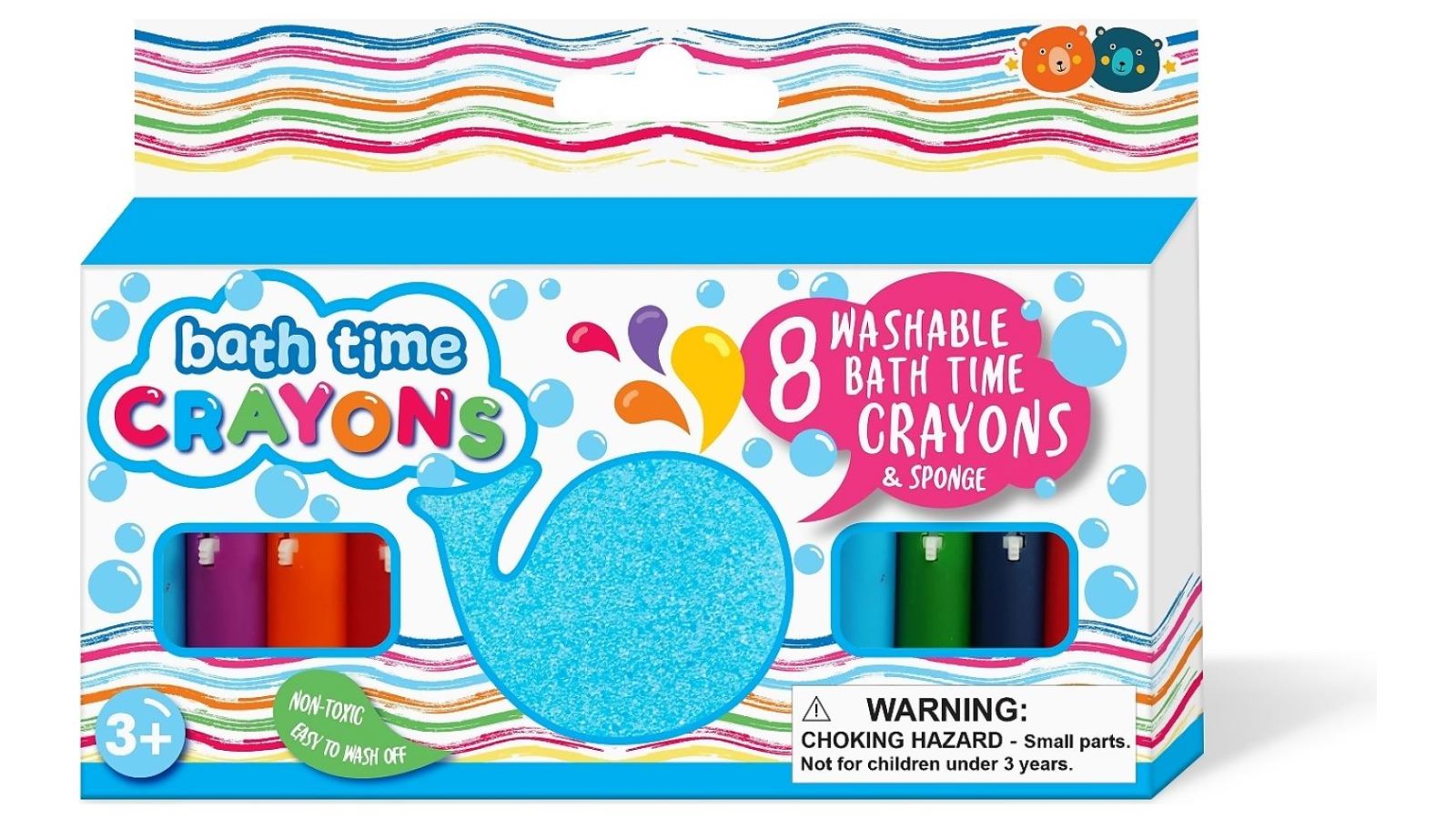 Buddy & Barney Bath Time Crayons & Sponge