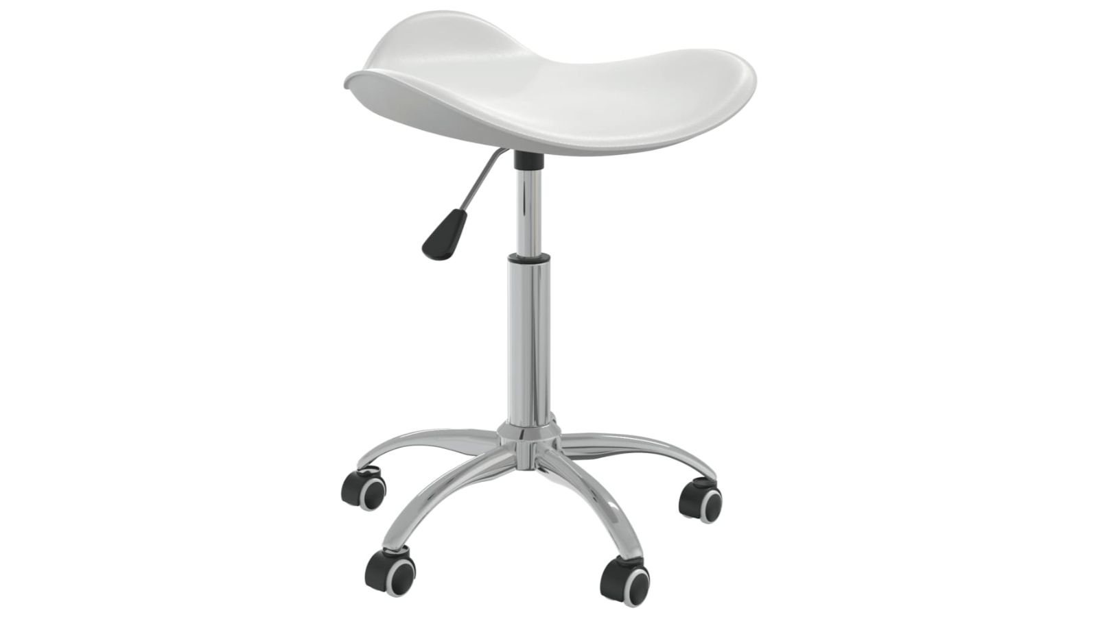 vidaXL Faux Leather Salon Spa Stool - White