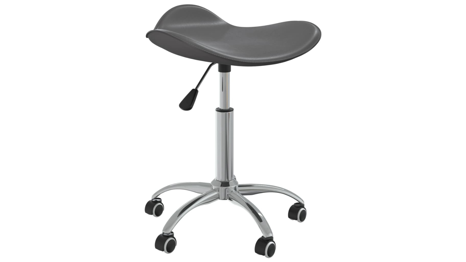 vidaXL Faux Leather Salon Spa Stool - Grey