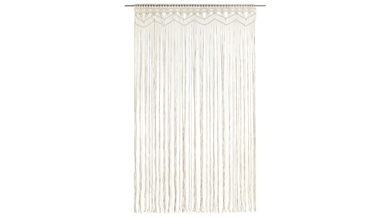 vidaXL Cotton Macrame Curtain - 140 x 240cm