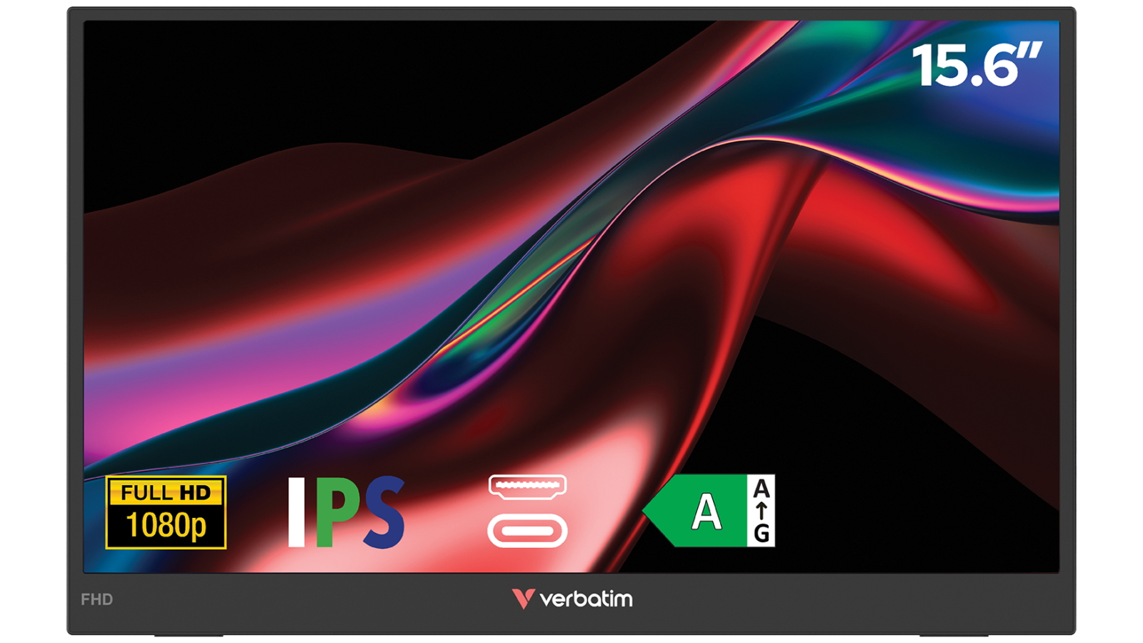 Verbatim Light Series 15.6-inch Full HD Portable Monitor