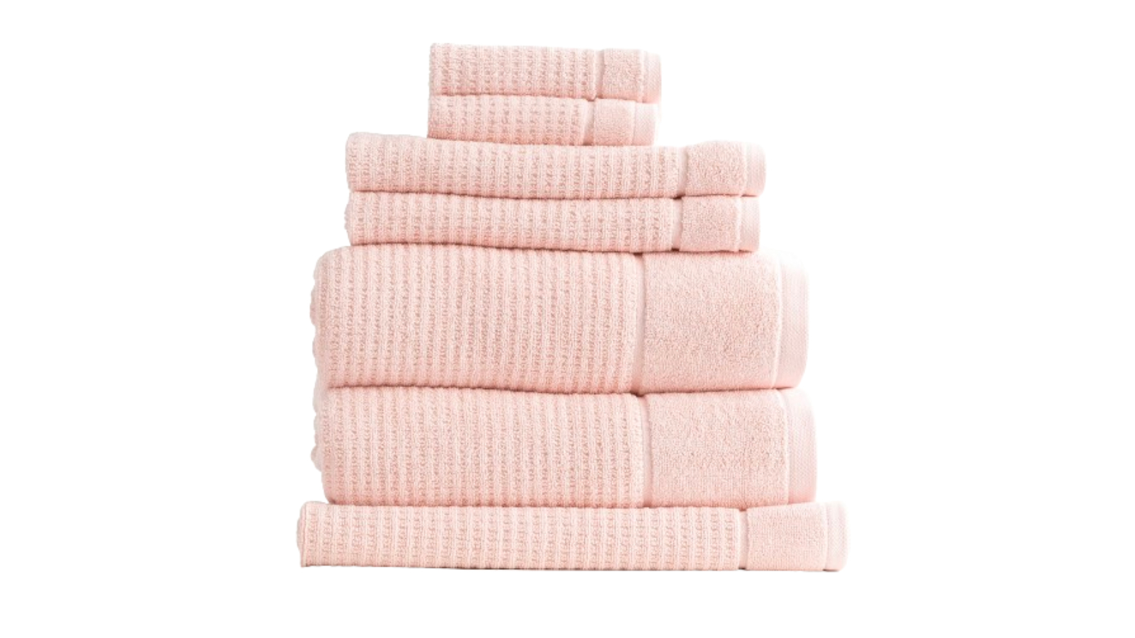 Renee Taylor 7 Piece Cambridge 650gsm Textured Towel - Primrose