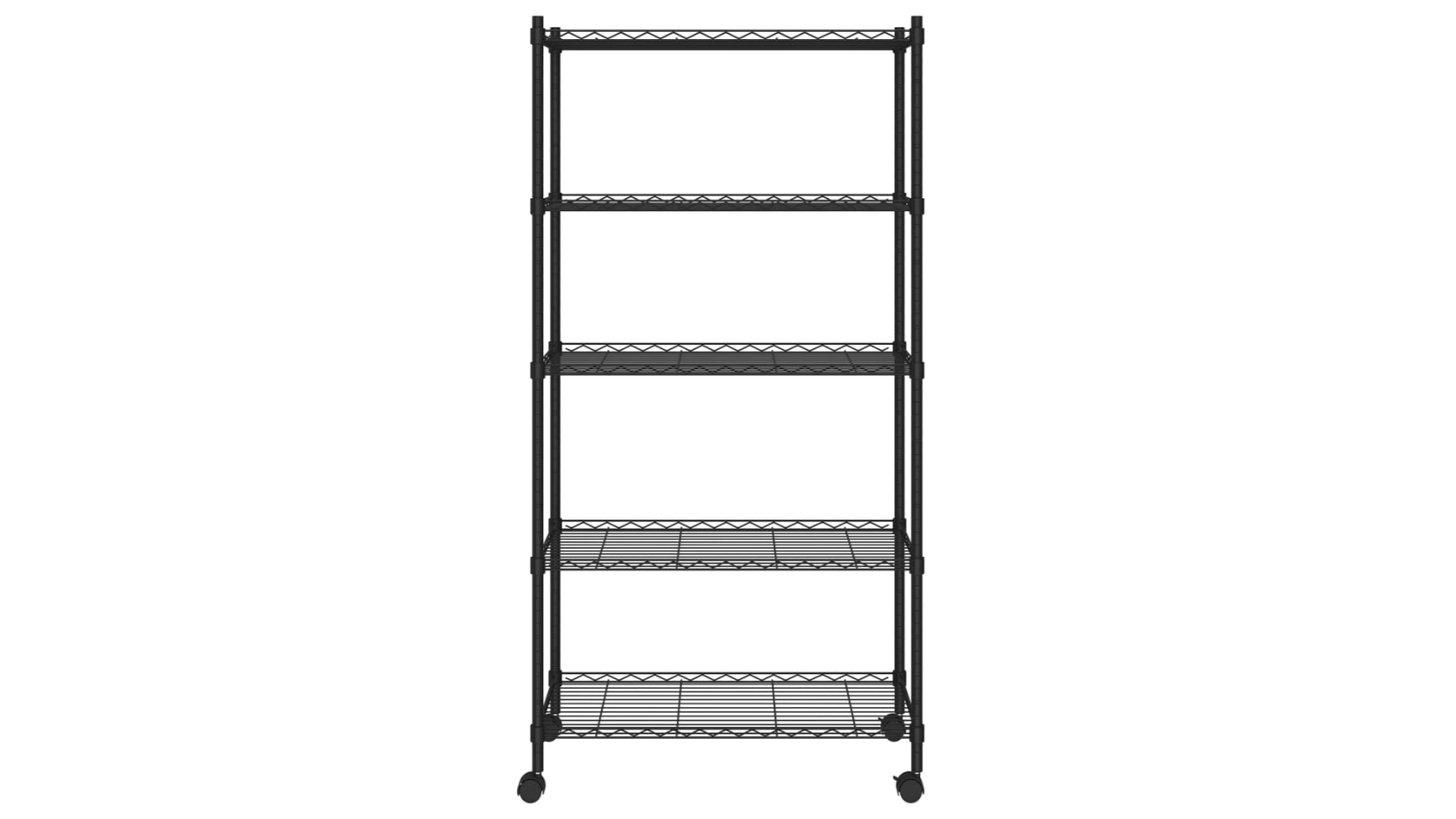 5 Tier Laminated White Metal Shelving Unit Adjustable Garage Storage Utility Rack Heavy Duty Shelves Organization Multipurpose Shelf Warehouse Baseme - View #7