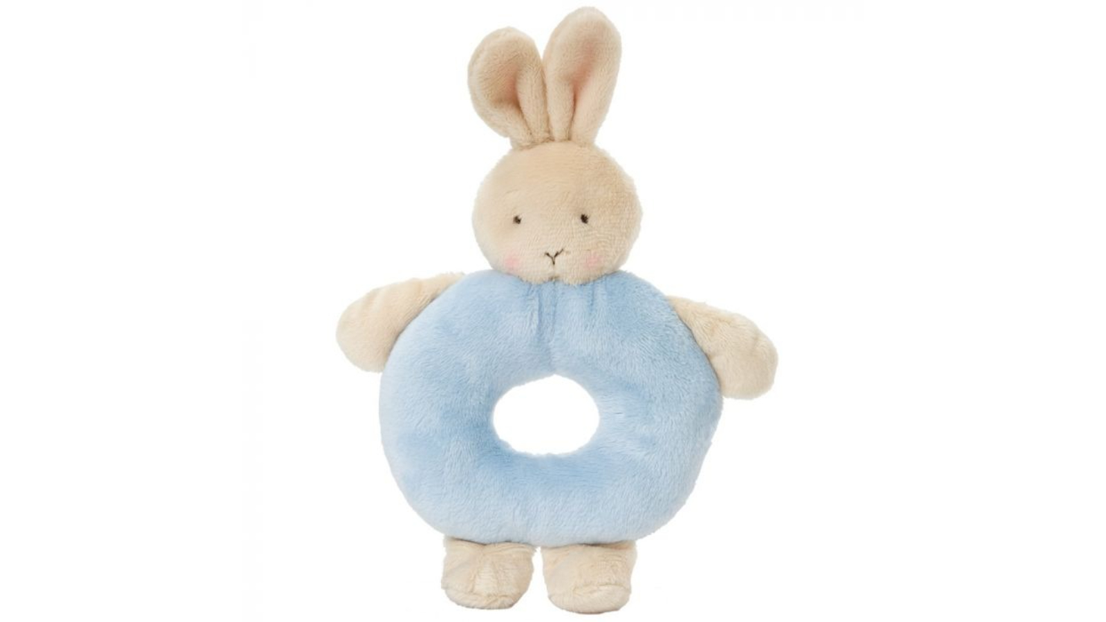 BunniesBay The Bay Ring Rattle Bunny - Blue | Harvey Norman
