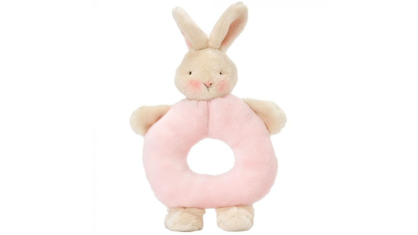 BunniesBay The Bay Ring Rattle Bunny - Pink