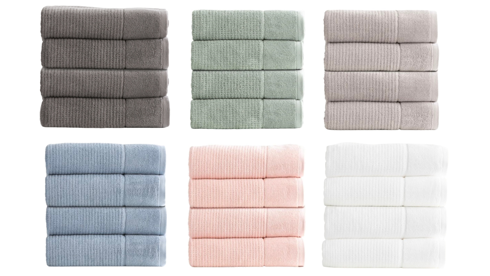 Renee Taylor Pack of 4 Cambridge 650gsm Textured Towel