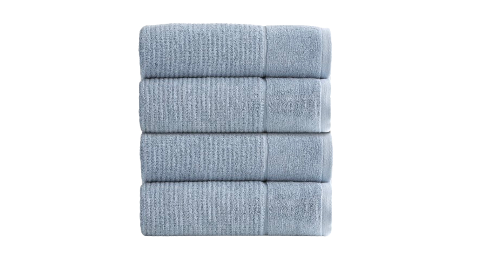 Renee Taylor Pack of 4 Cambridge 650gsm Textured Towel - Blue Mirage