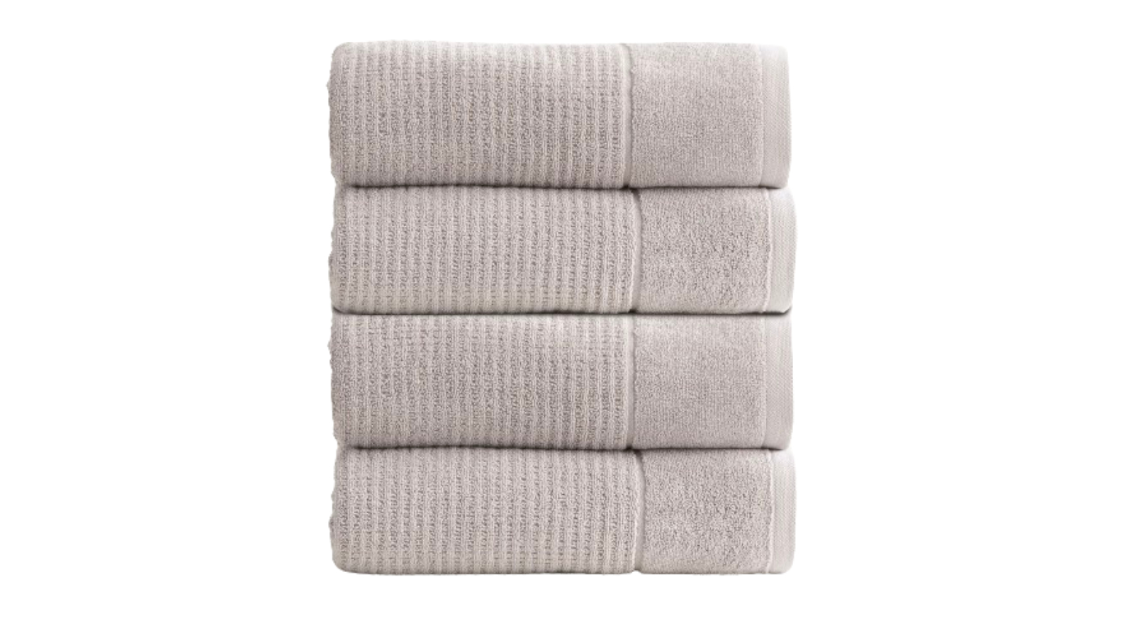 Renee Taylor Pack of 4 Cambridge 650gsm Textured Towel - Pumice Stone