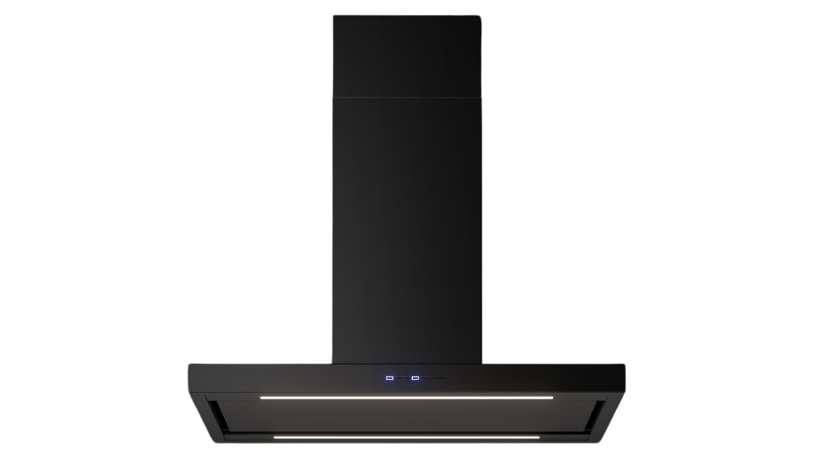 Falmec 90cm Plane Plus Island Canopy Rangehood - Matte Black