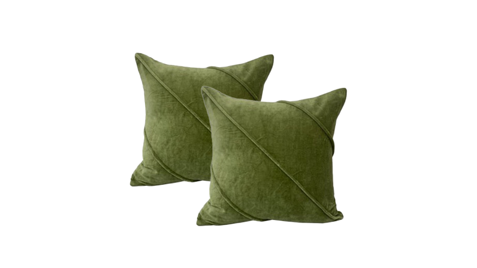 Cloud Linen Trova Cotton Velvet Cushion 50 x 50 Cms Sage