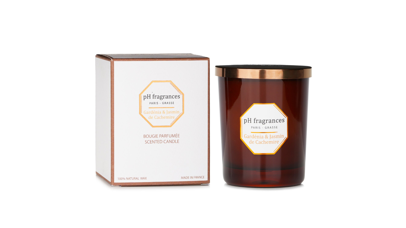 pH fragrances Gardenia and Jasmine of Cashmere Scented Candle - 180g/6.3oz
