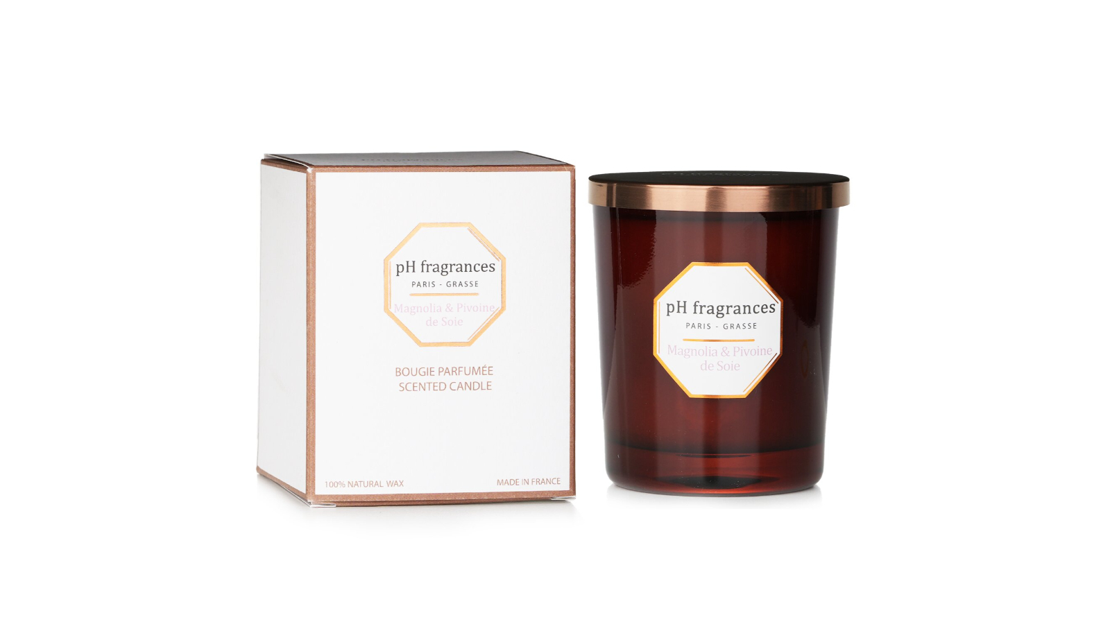 pH fragrances Magnolia and Pivoine de Soie Scented Candle - 180g/6.3oz