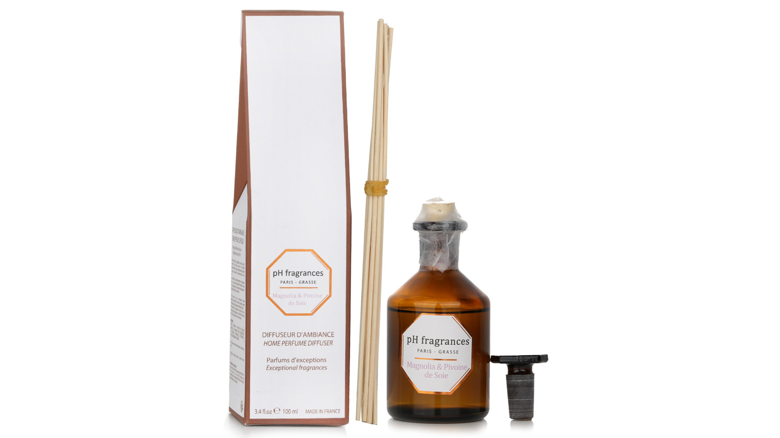pH fragrances Home Perfume Diffuser Magnolia and Pivoine de Soie - 100ml/3.4oz