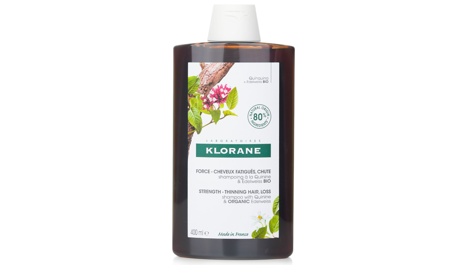 Klorane Shampoo with Quinine and Organic Edelweiss - 400ml