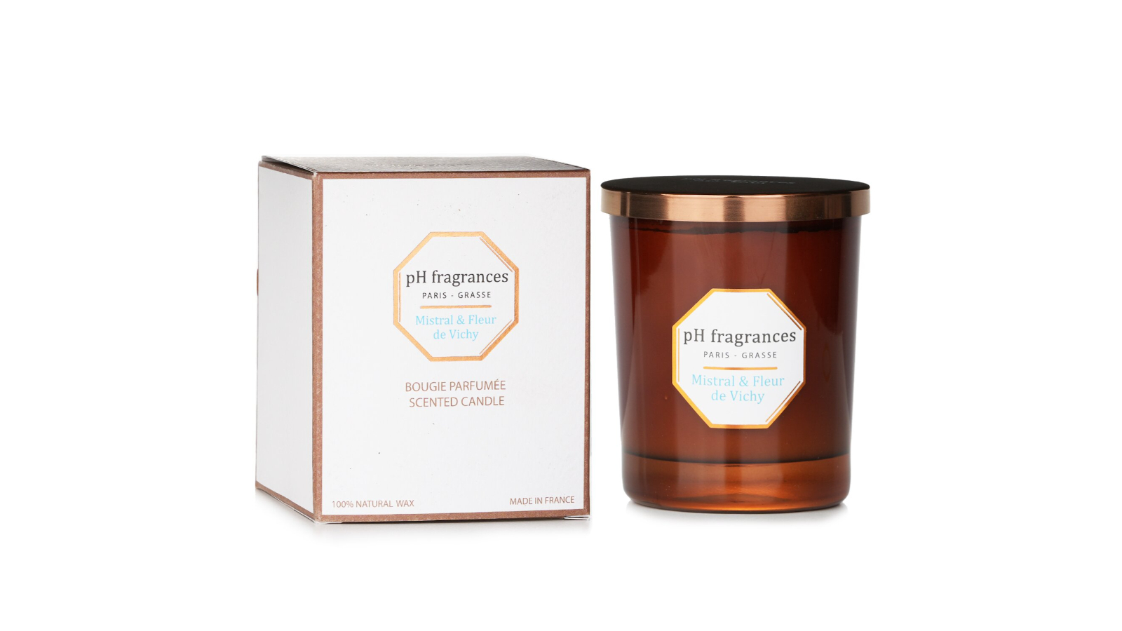 pH fragrances Mistral and Fleur de Vichy Scented Candle - 180g/6.3oz