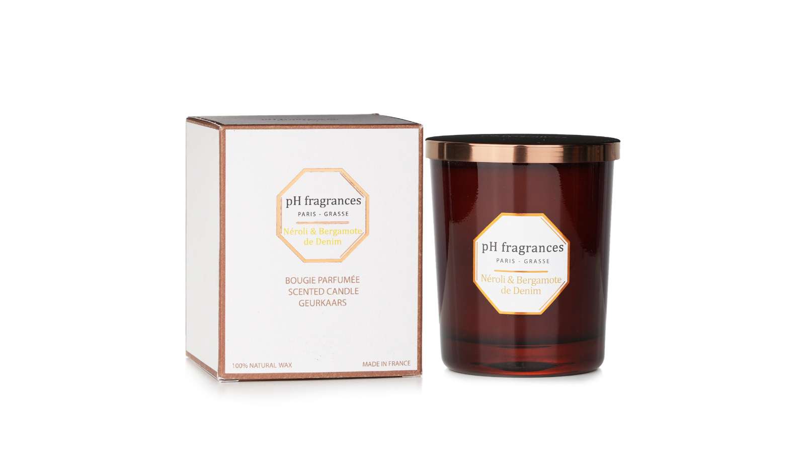 pH fragrances Neroli and Bergamote De Denim Scented Candle - 180g/6.3oz