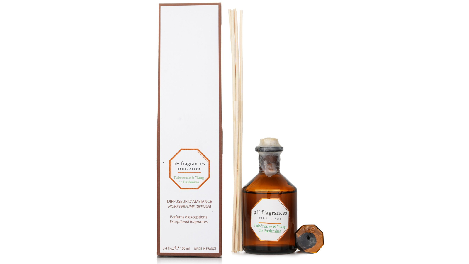 pH fragrances Tuberose and Ylang of Pashmina Home Perfume Diffuser - 100ml/3.4oz