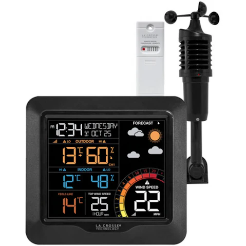 La Crosse 327-1417V2 Professional Colour Wind Speed Weather Station