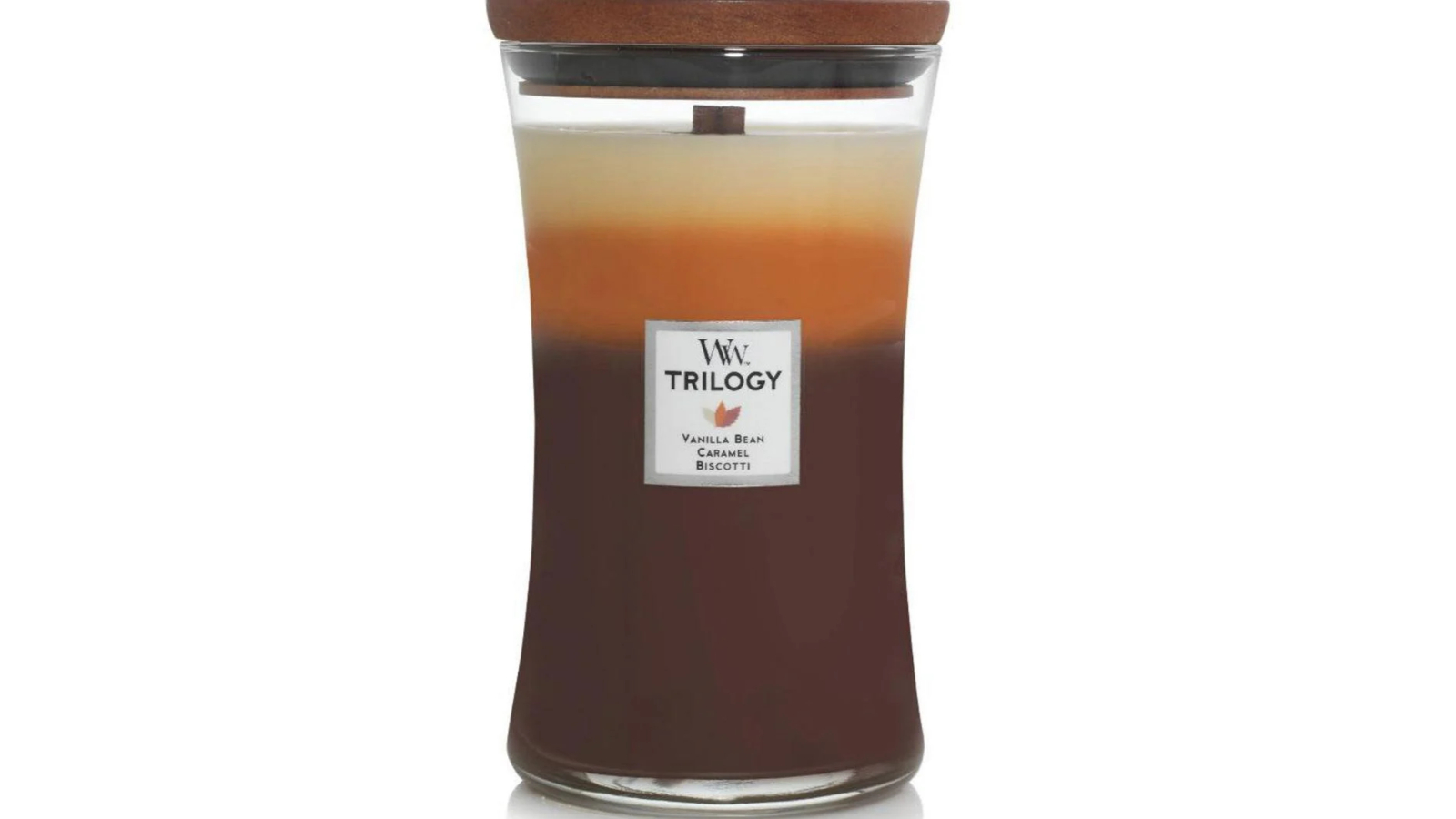 Woodwick Large Trilogy Hourglass Candle - Cafe Sweets