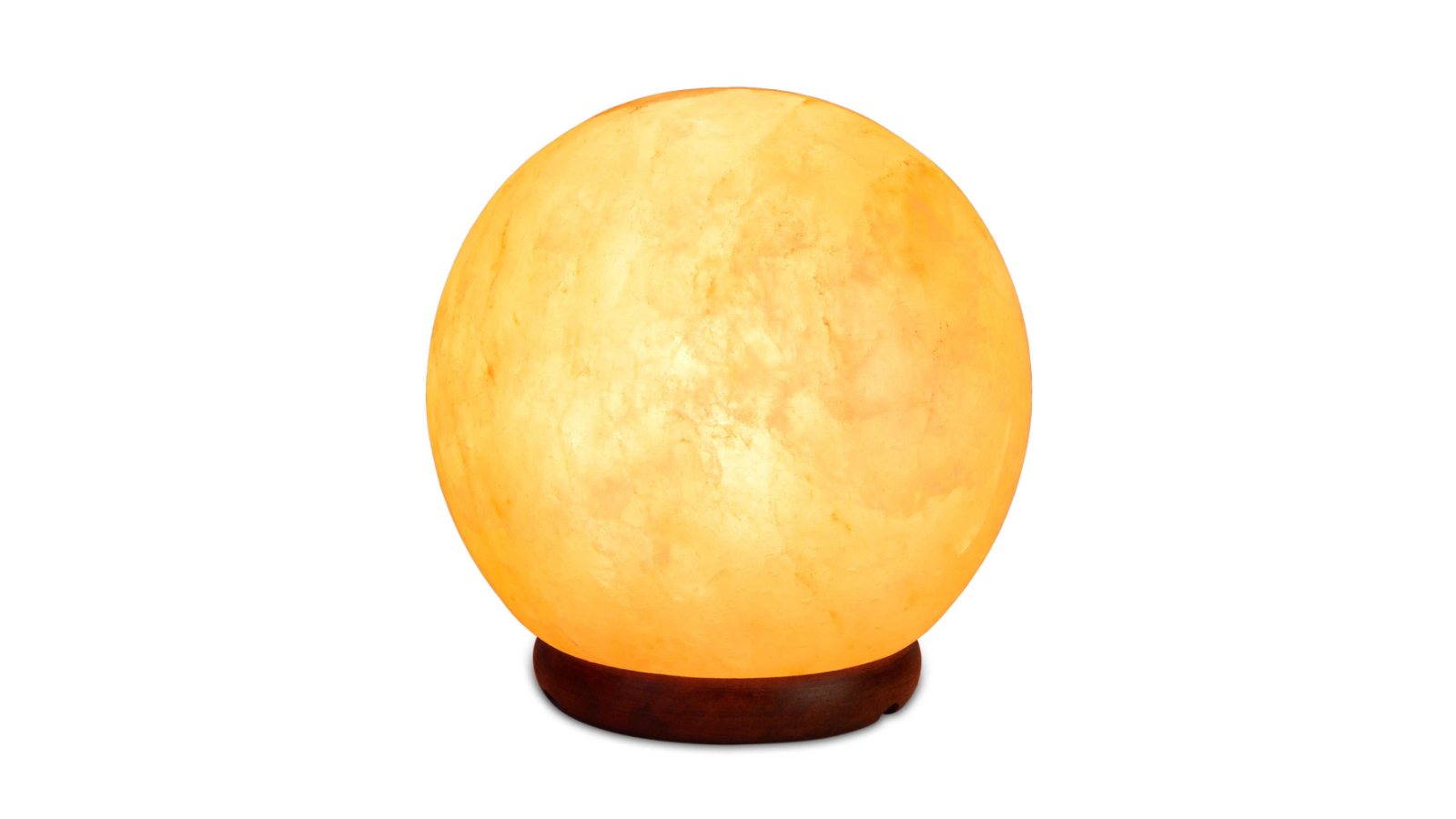 Orku 12V 12W Crystal Ball Carved Rock Himalayan Pink Salt Lamp - 6.5inch
