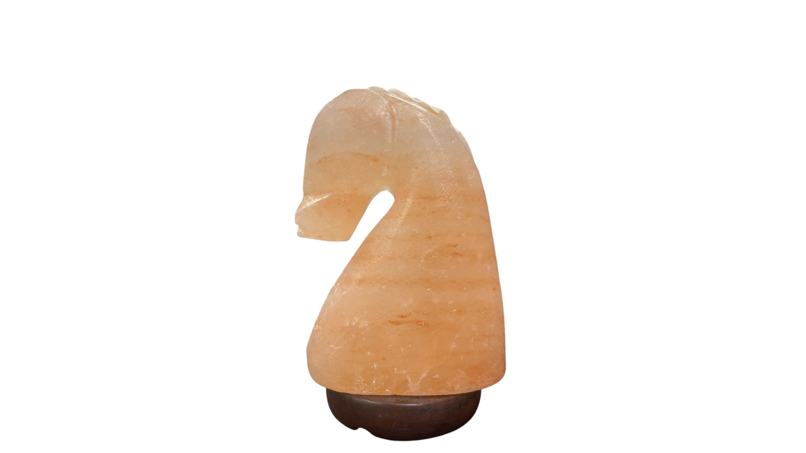Orku 12V 12W Crystal Knight Carved Rock Himalayan Pink Salt Lamp