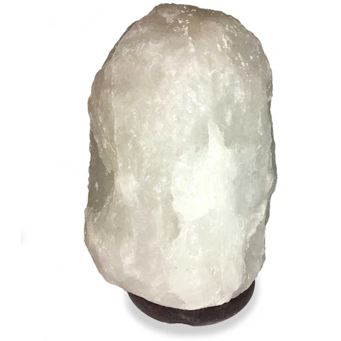 Orku 12V 12W Natural Crystal Rock Himalayan White Salt Lamp - 2-3kg