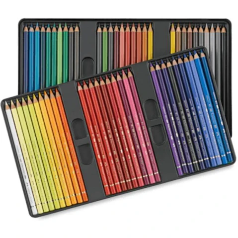 Faber Castell 60 Polychromos Artist Colour Colouring Pencil Tin Set