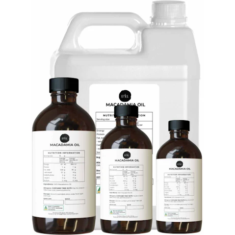 Orku Natural Cold Pressed Macadamia Nut Oil