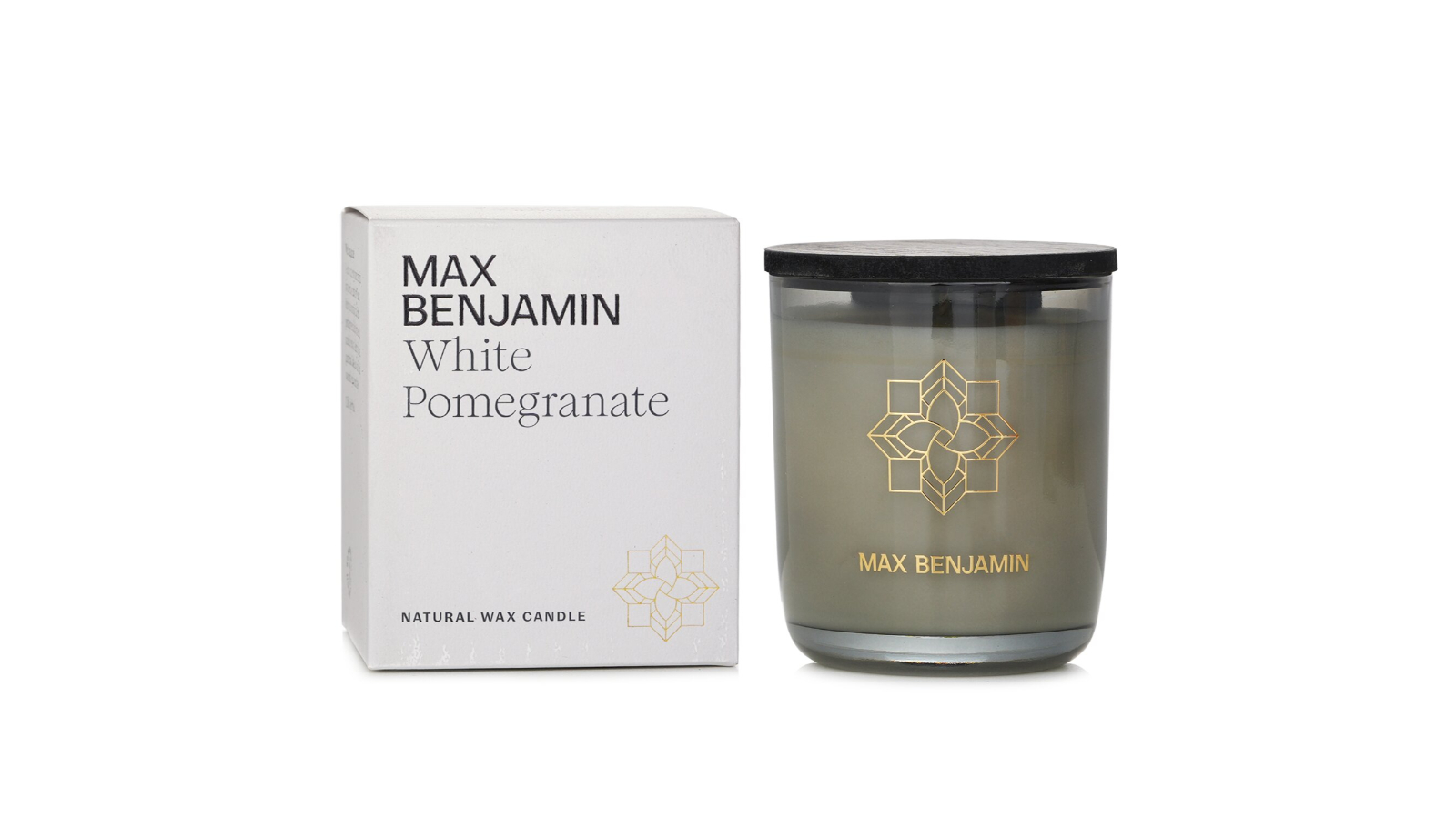 Max Benjamin White Pomegrante Natural Wax Candle - 210g/7.4oz