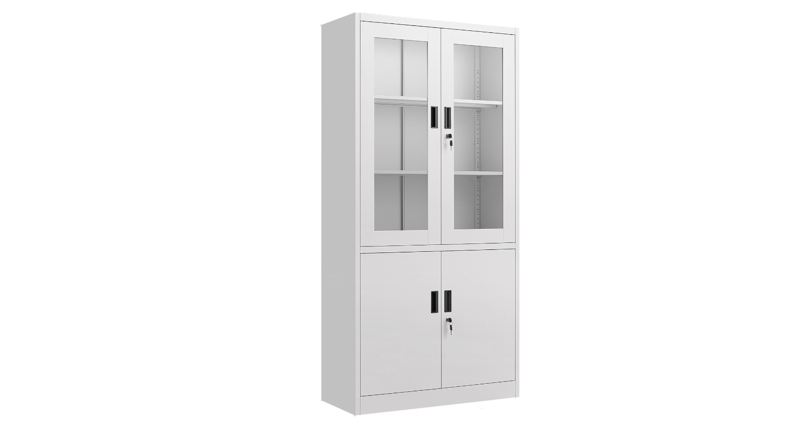 Steel Tempered Glass Filing Cabinet