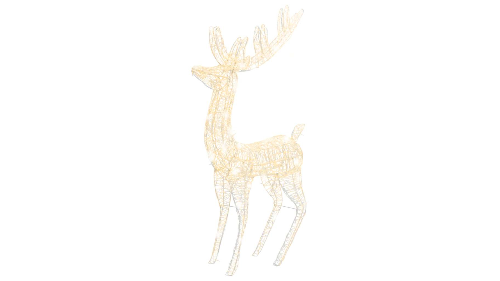 vidaXL 180cm Acrylic Christmas Reindeer 250 LED - Warm White