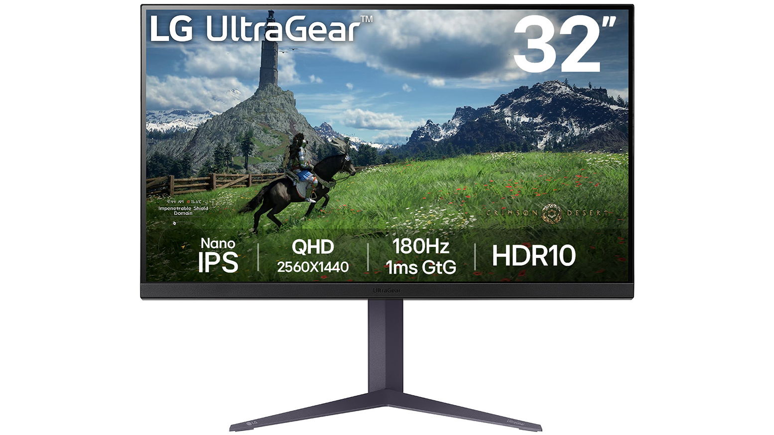 LG 32-inch UltraGear QHD Nano IPS Gaming Monitor