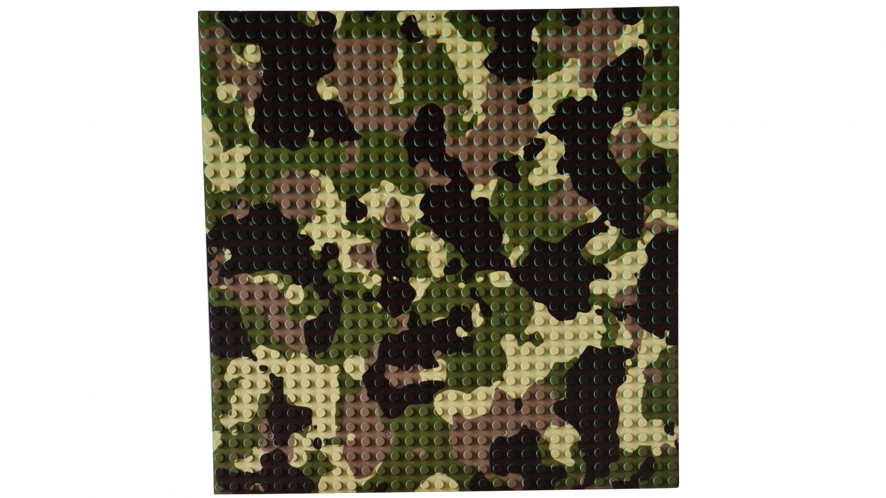 Baseplate 32x32 Studs Generic Classic - Jungle/Camo 